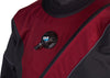  FLX Extreme - Premium Drysuit - Elite Red Tough Duck with Gray Piping - Inflater Valve