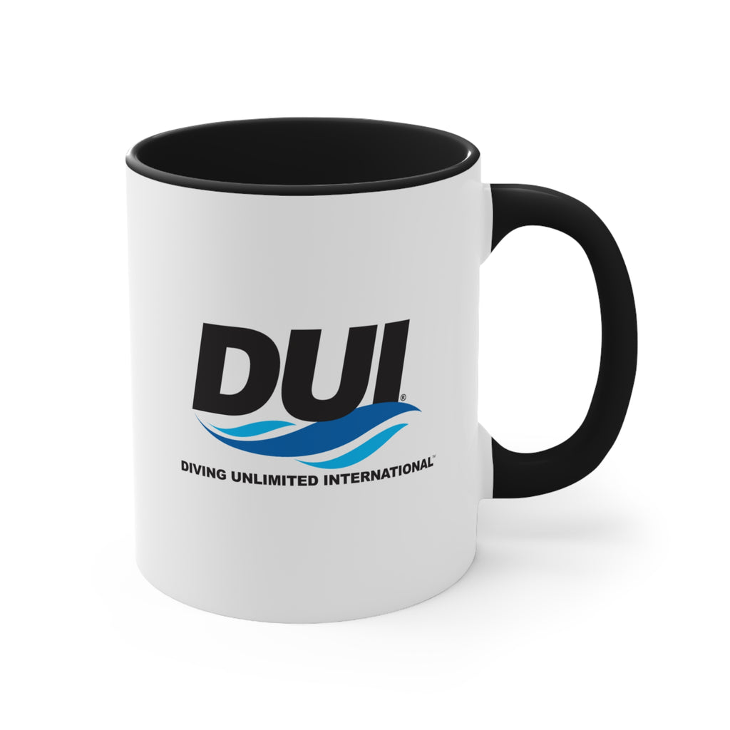 DUI Black Coffee Mug, 11oz - DUI Logo