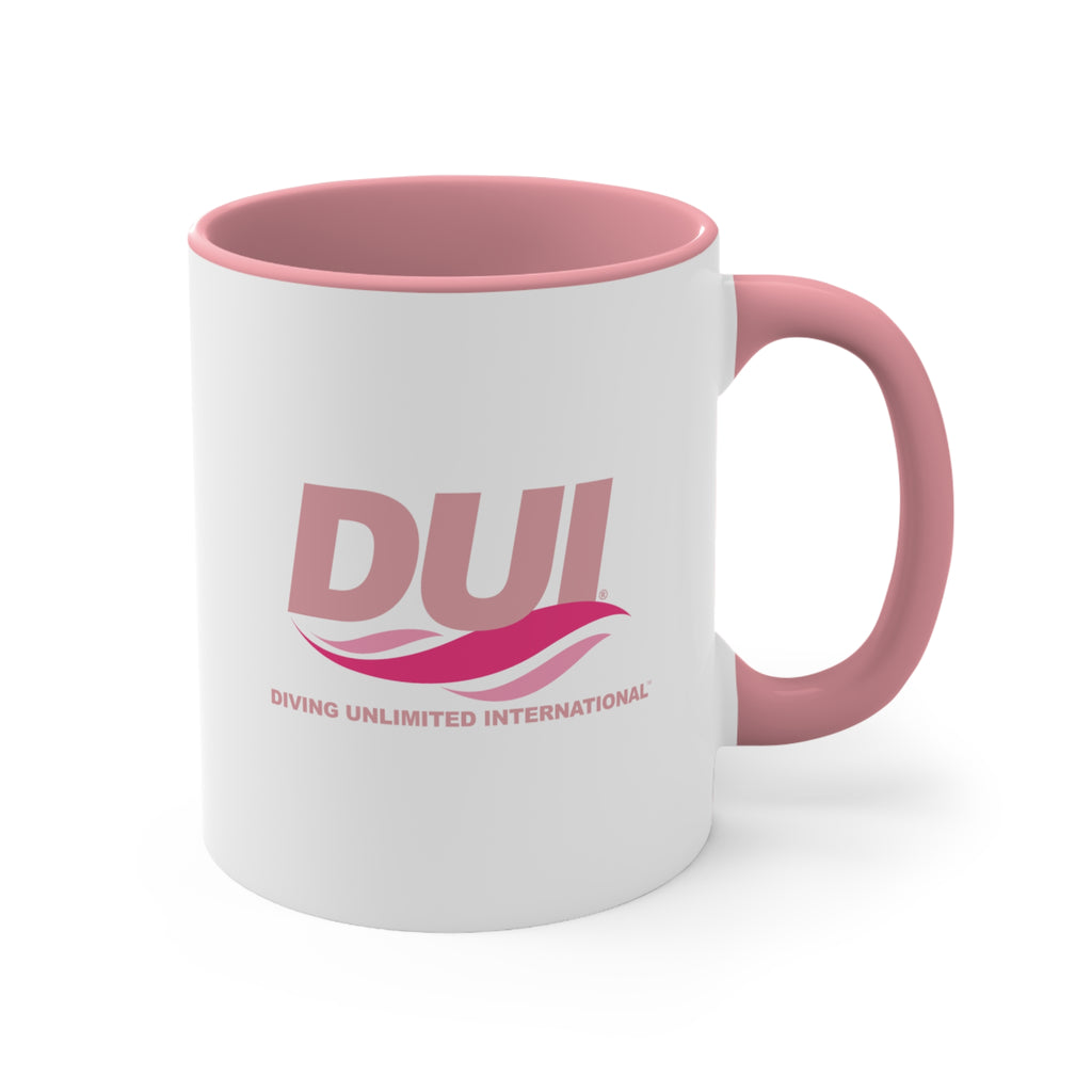 DUI Pink Coffee Mug, 11oz - DUI Pink Logo