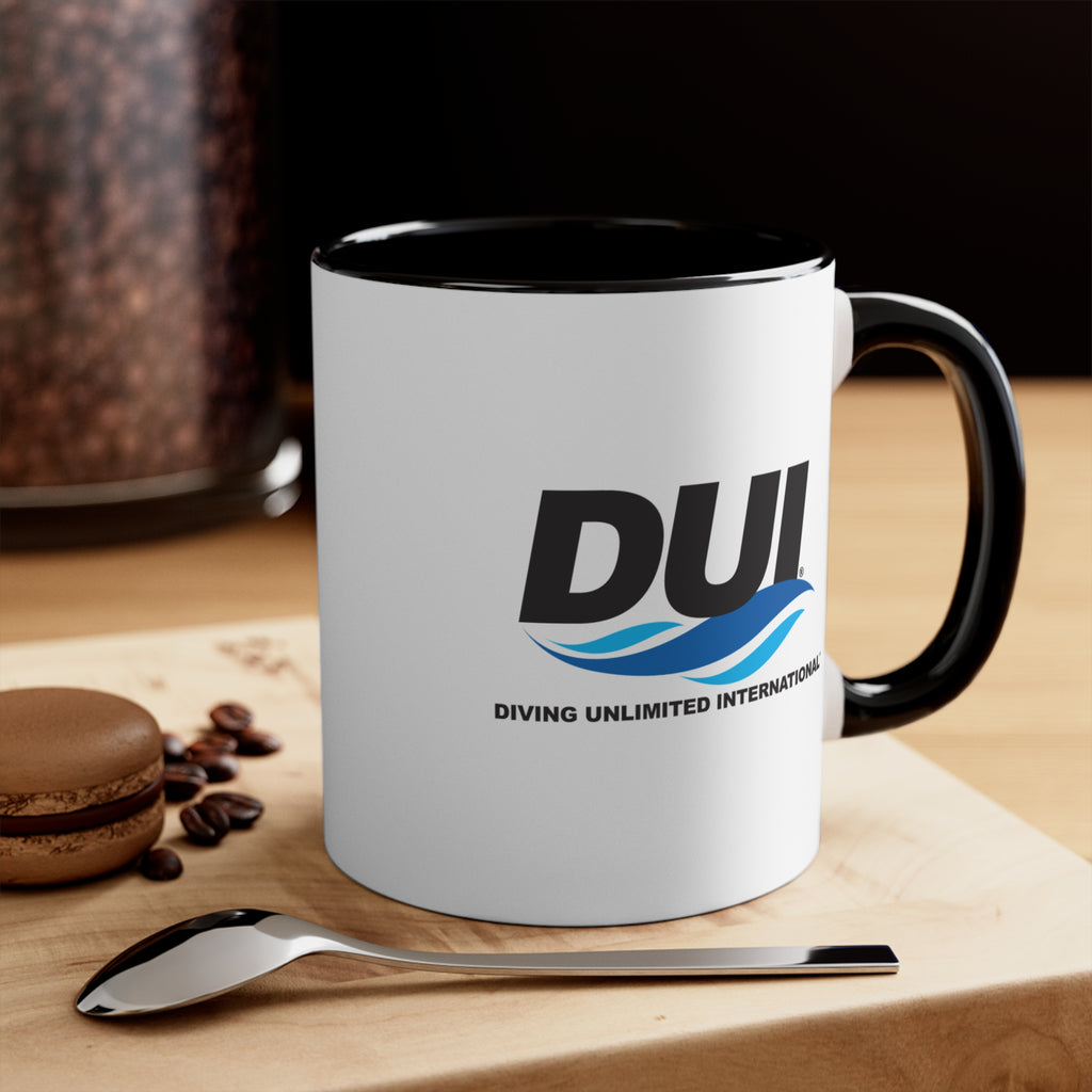 DUI Black Coffee Mug, 11oz - DUI Logo