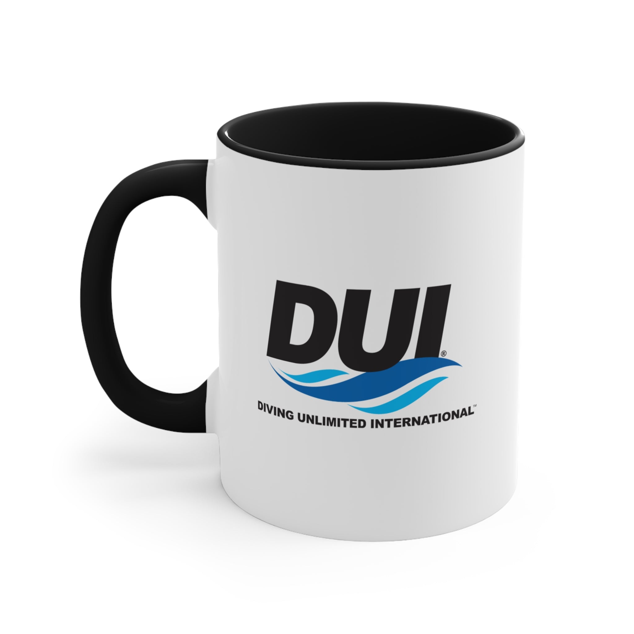 Dui Performance Logo DUI Black Coffee Mug, 11oz - DUI Logo