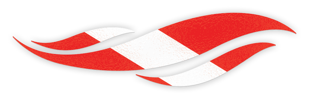 DUI Dive Flag Wave Vinyl Sticker