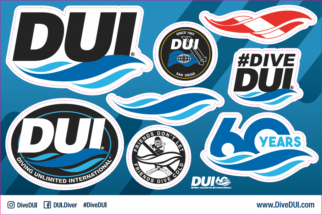 DUI Logo Sticker Sheet
