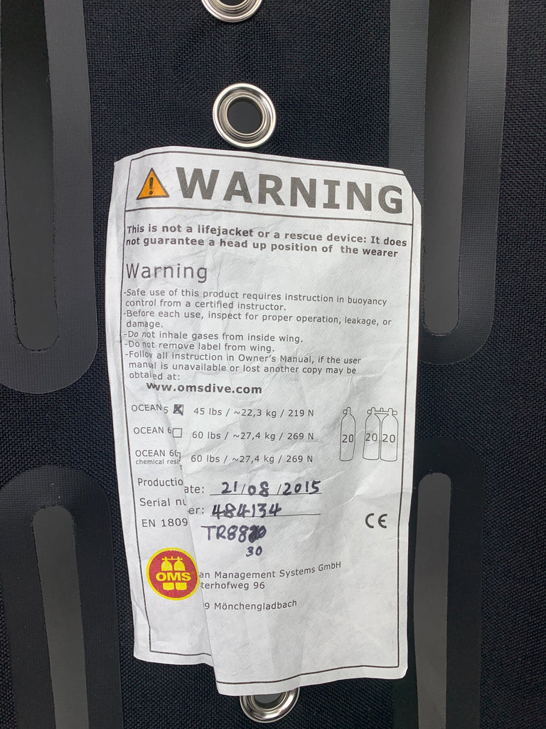 OMS 45 lb (20 kg) Ocean Wing - Black - TR8830