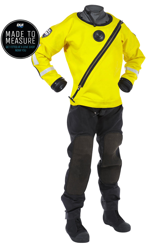 H20 Operations - Public Safety Premium Drysuit - Yellow Trilaminate