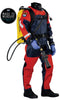 TLS350 Public Safety - Premium Drysuit - Red Tough Duck - ZipGloves