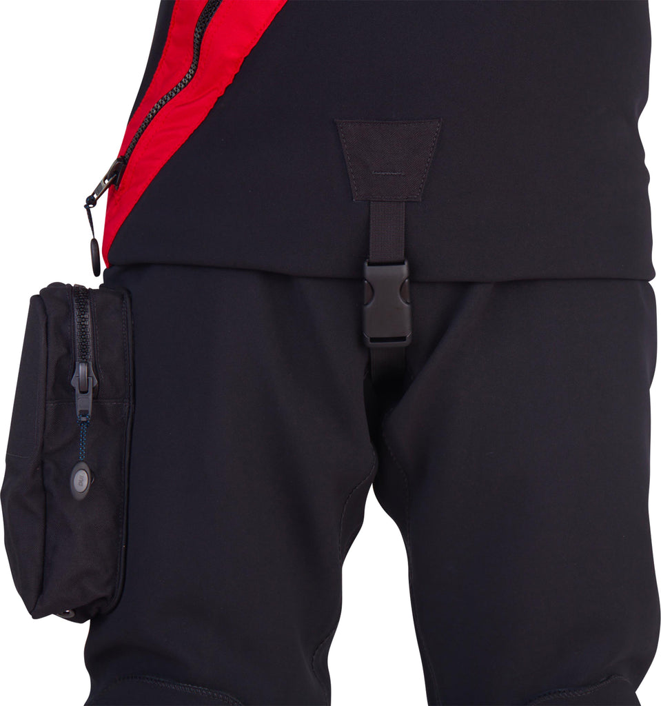 DUI CF200X - Premium Drysuit - Red Tough Duck - Large Zipper Pocket