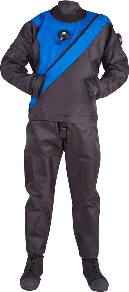 TLS350 - Premium Drysuit - Pro Royal Blue Tough Duck and Rock Boots