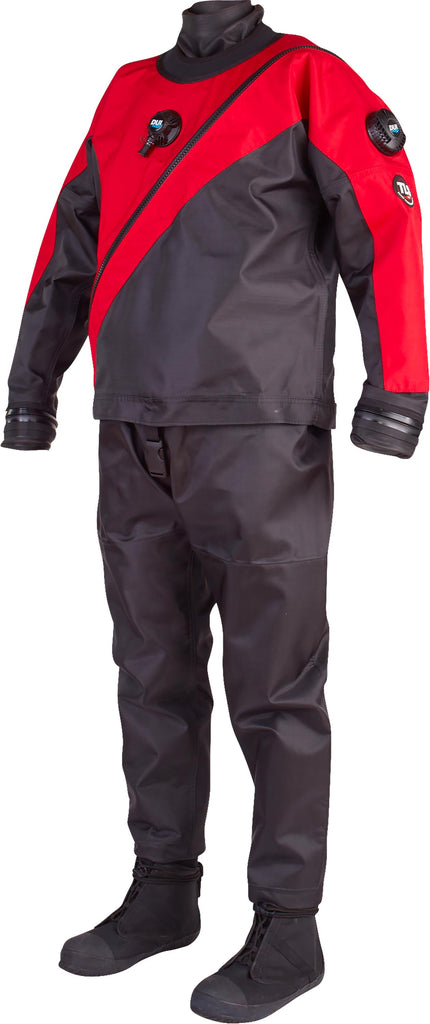 TLS350 - Premium Drysuit - Pro Red Tough Duck and Rock Boots