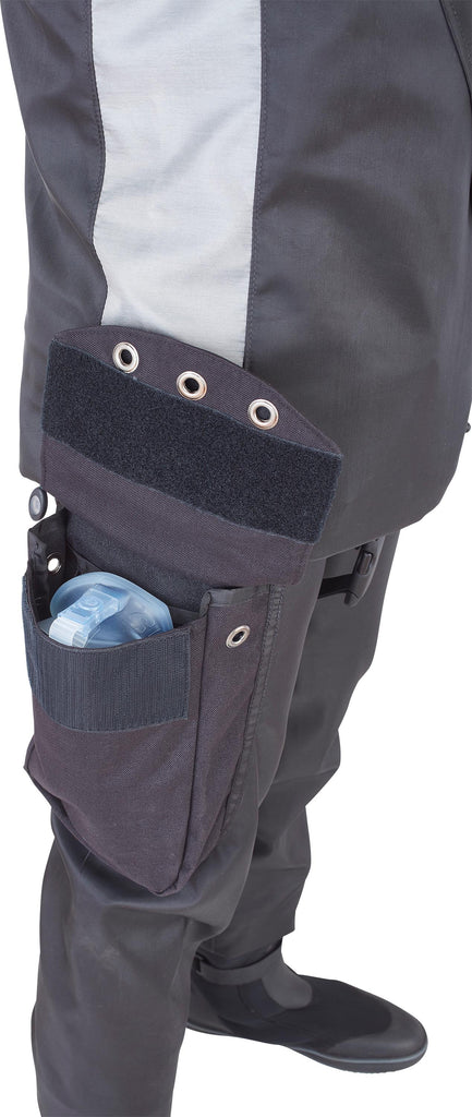 Yukon II - Standard Drysuit - Gray Accent - Large Cargo Pocket