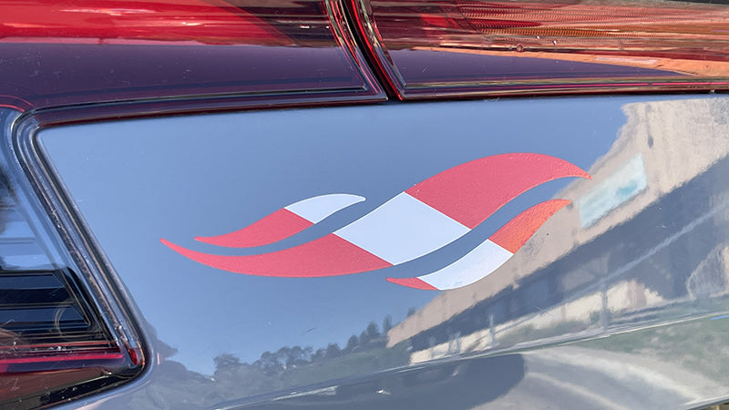 DUI Dive Flag Wave Vinyl Sticker