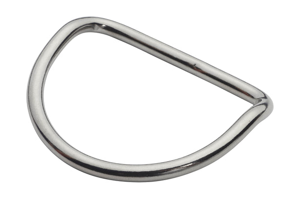 OMS D-Ring 2" (5 cm) Stainless Steel, ~ 45° bend