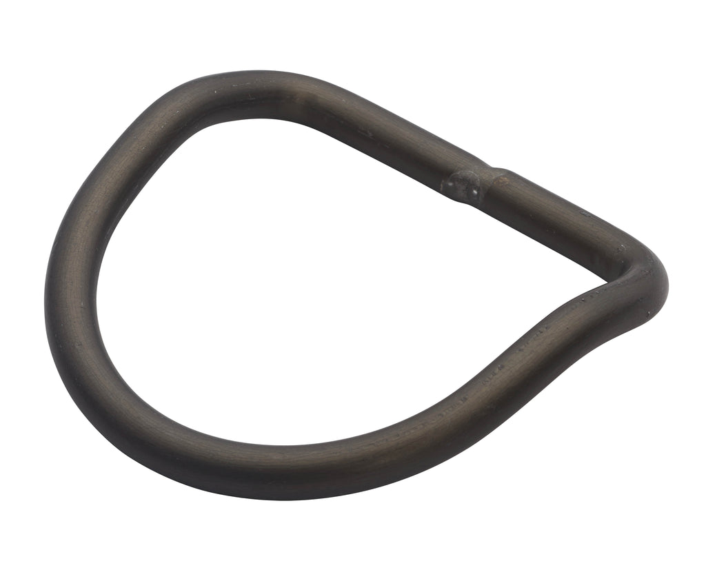 OMS D-Ring 3" (7 cm) Aluminum, ~ 45° bend