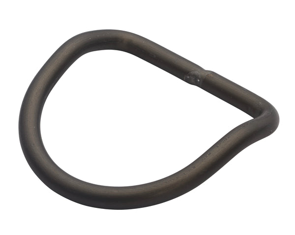 OMS D-Ring 3" (7 cm) Aluminum, ~ 45° bend