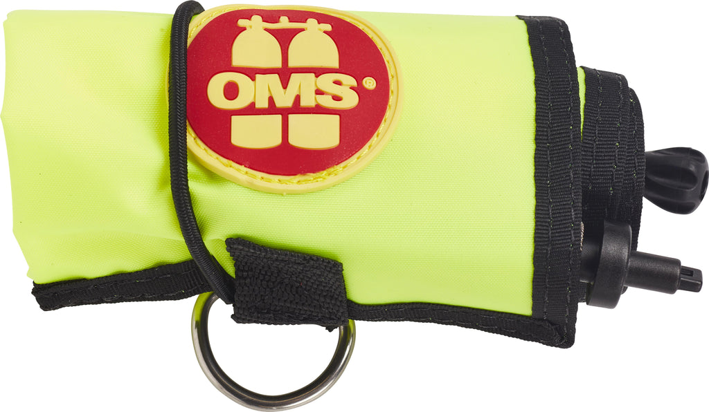 OMS Diver's Alert Marker, 3.3' long (1 meter), Closed, No-Lock LP Connector with OPV (~ 3 kg lift)