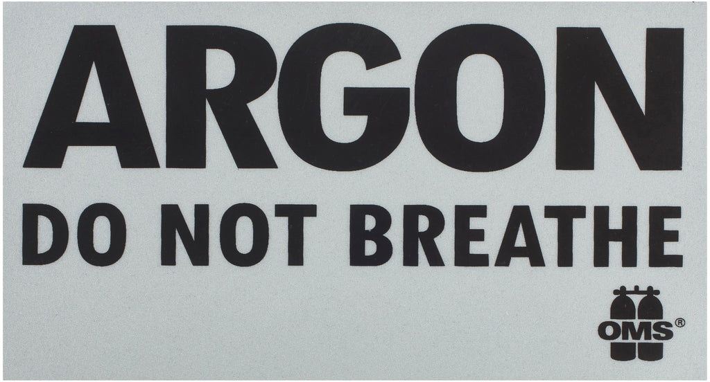Inert Gas: DO NOT BREATHE Warning Decal (Piece)