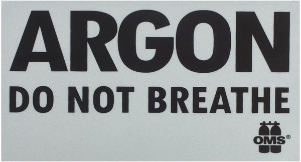 Inert Gas: DO NOT BREATHE Warning Decal (Piece)