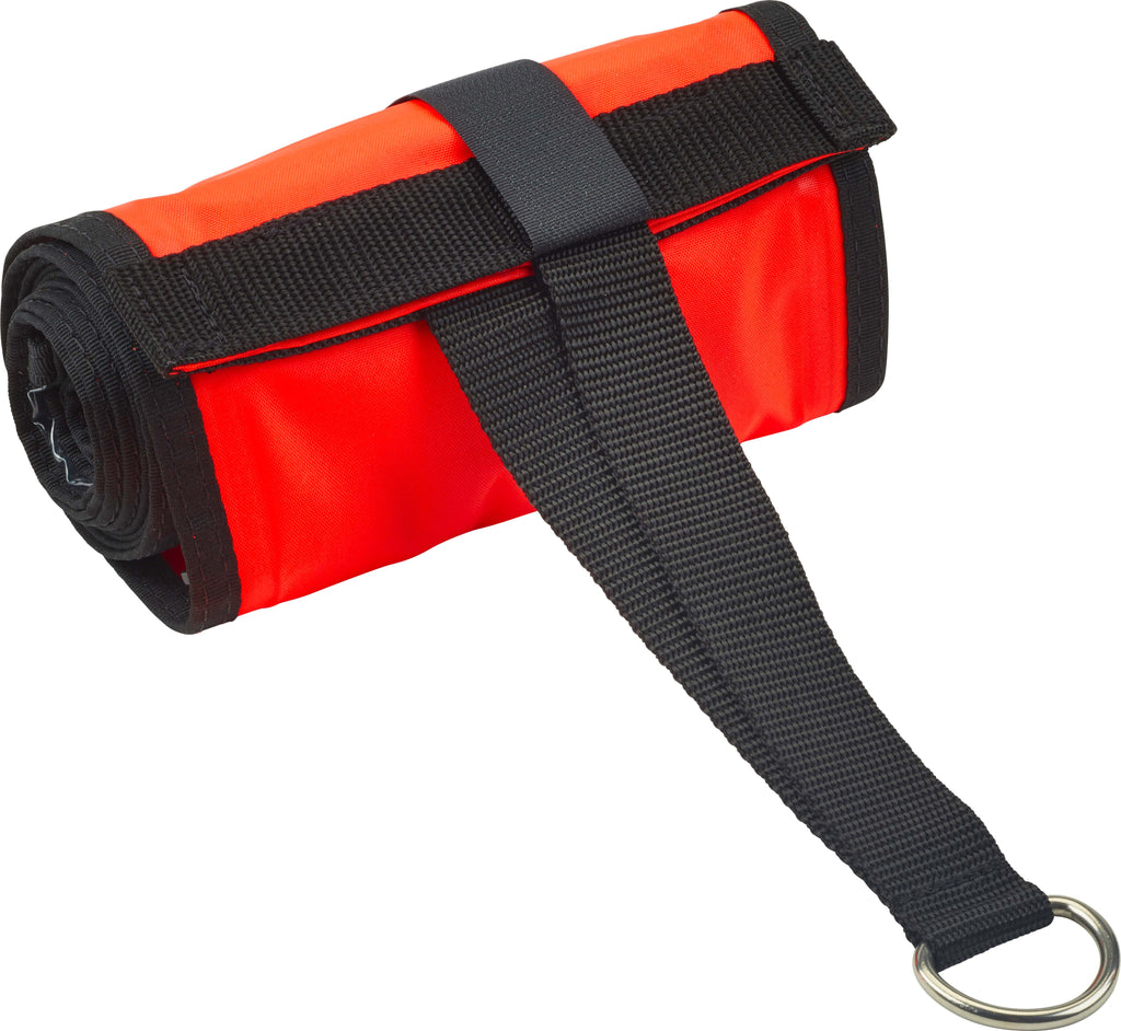 Diver's Alert Marker, Slim 6.0' Long (~1.80 Meter), Duck Valve w/ Open Bottom, No-Lock LP Connector w/ OPV (~12 kg lift)