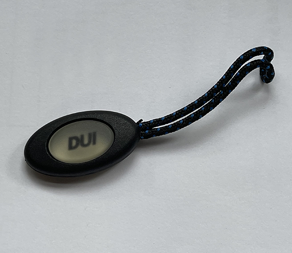 DUI Zipper Pull